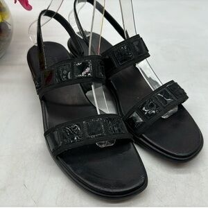Munro Black Sandals 8658 7.5 N